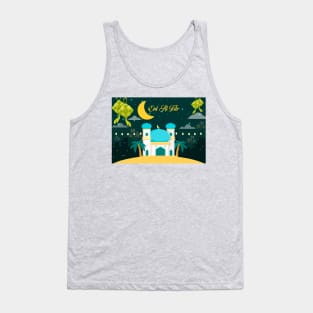 EID AL FITR HARI RAYA AIDILFITRI MUBARAK Tank Top